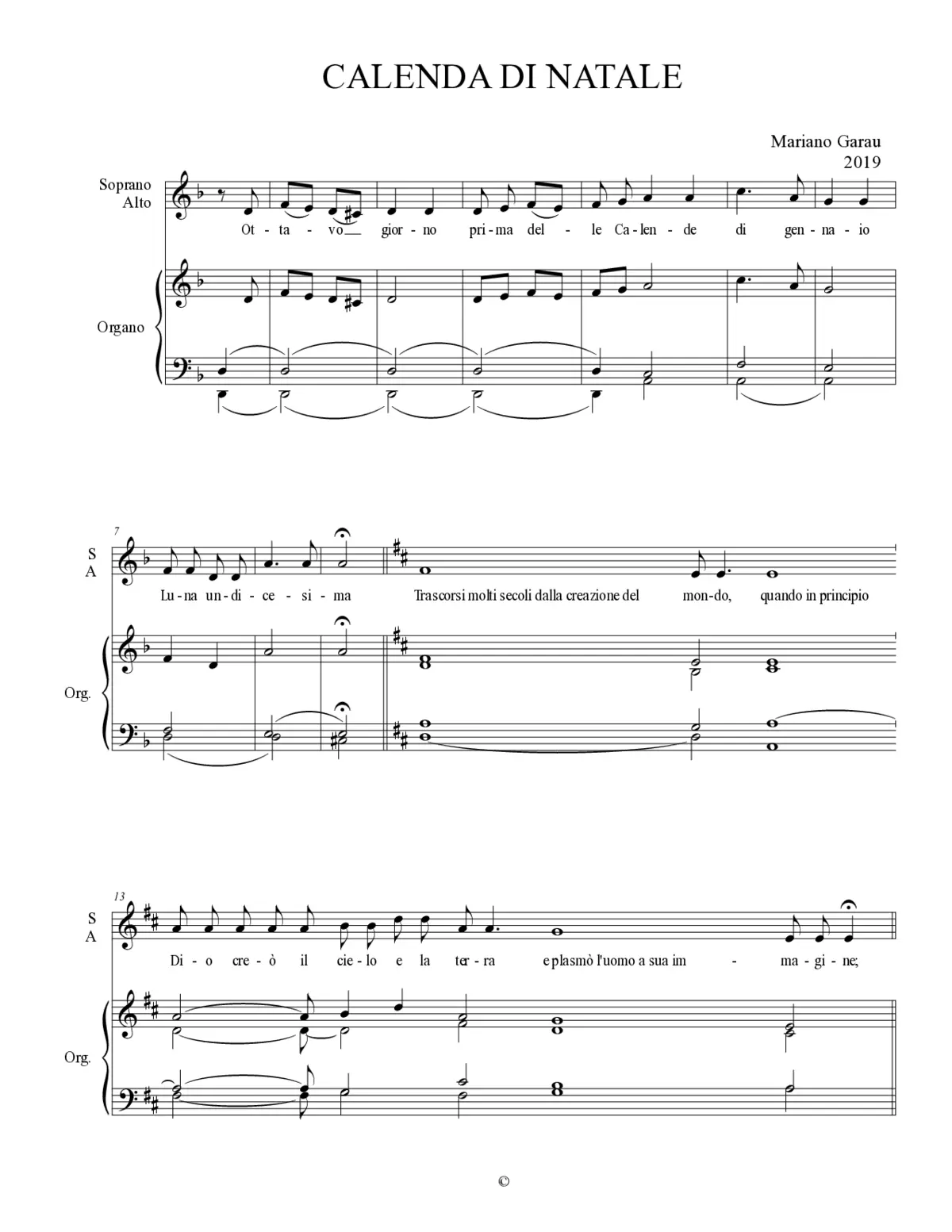 Calenda di Natale - Page 1