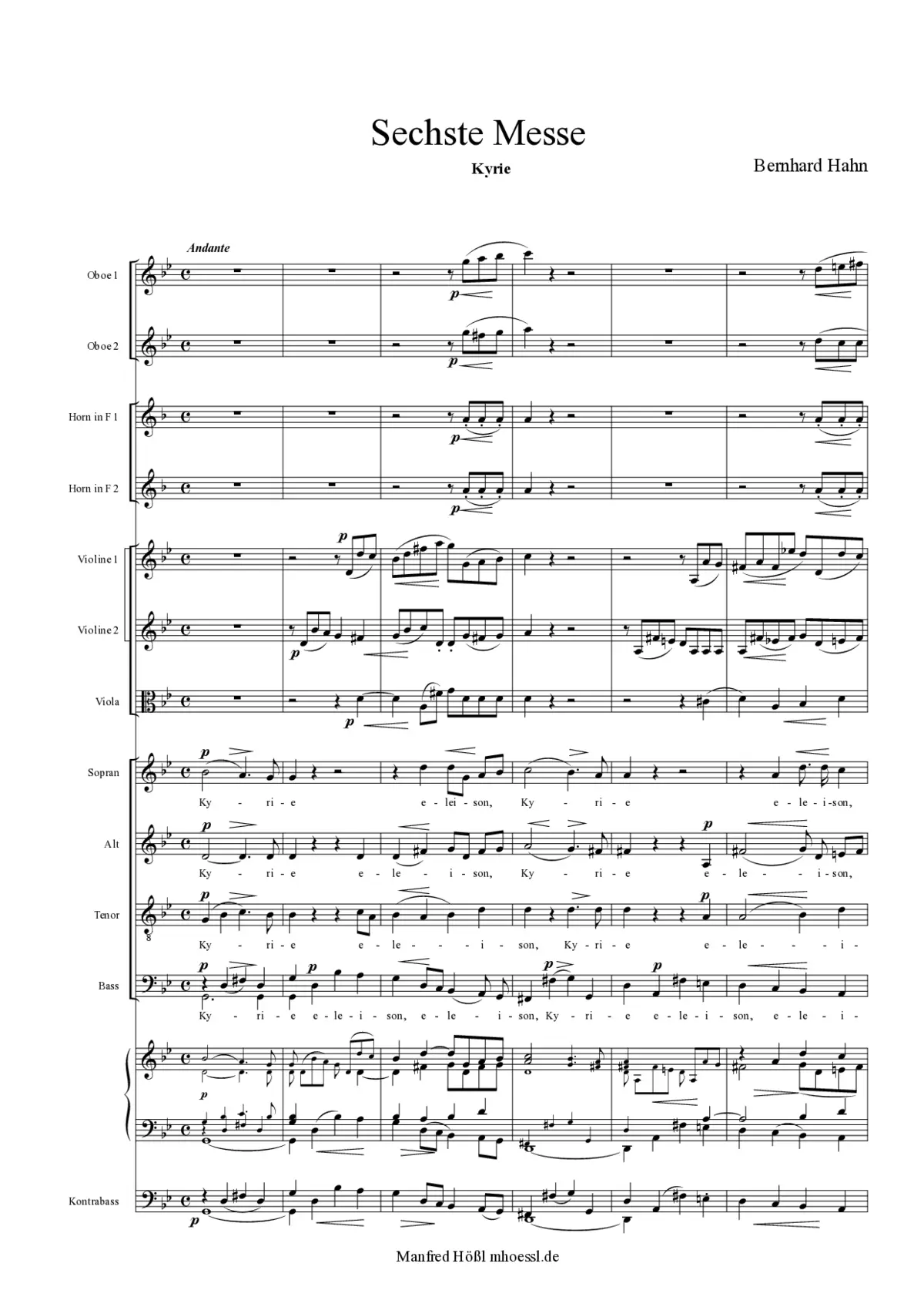 Missa No. 6 in G Major - Page 1