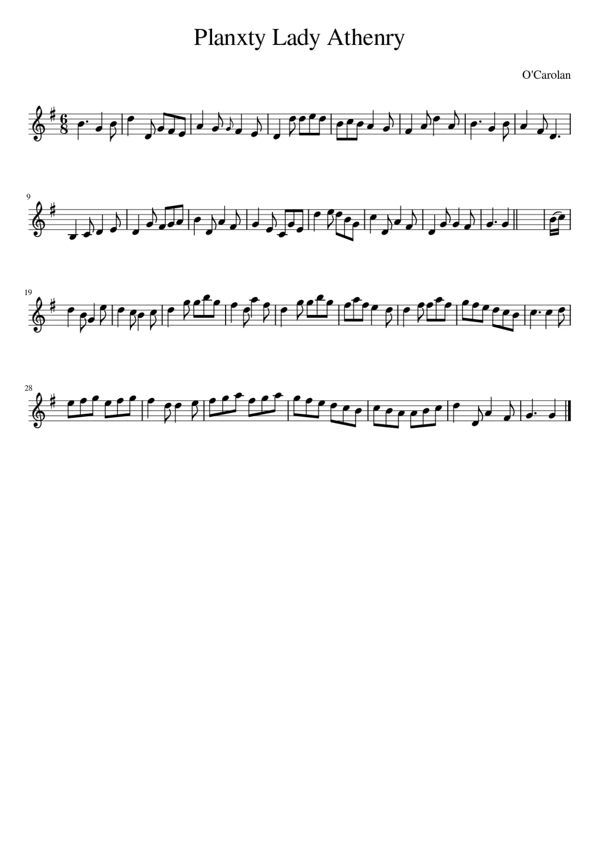 Planxty Lady Athenry - Page 1