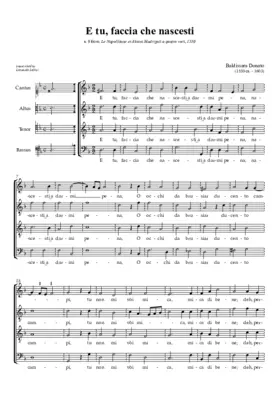 E tu faccia che nascesti