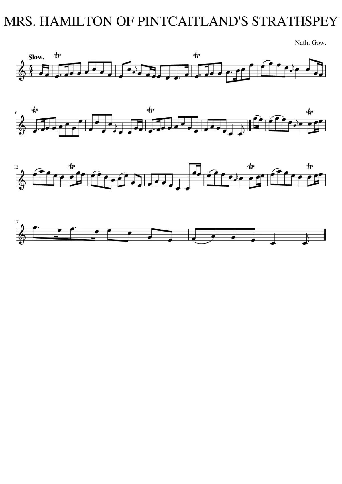 MRS. HAMILTON OF PINTCAITLAND'S STRATHSPEY - Page 1