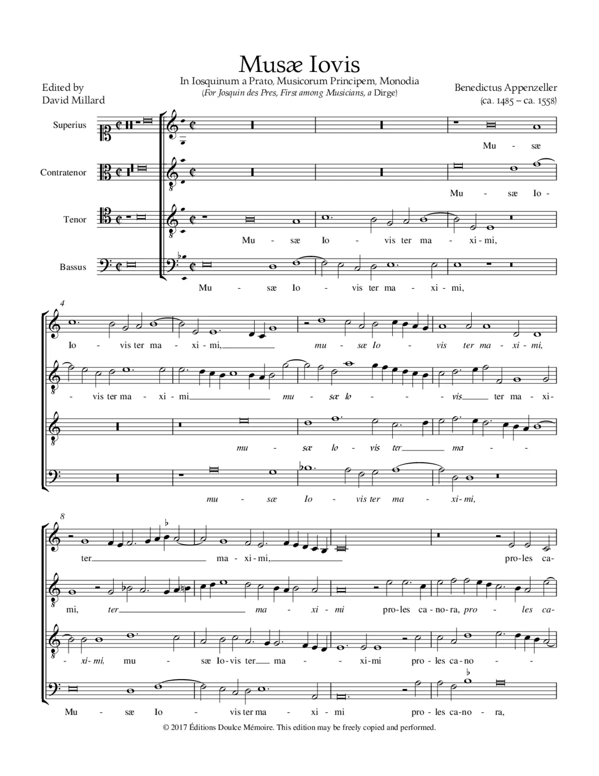 Musae Iovis - Page 1