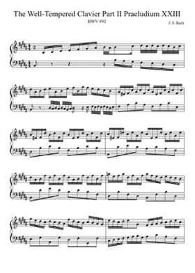 Prelude and Fugue in B major BWV 892