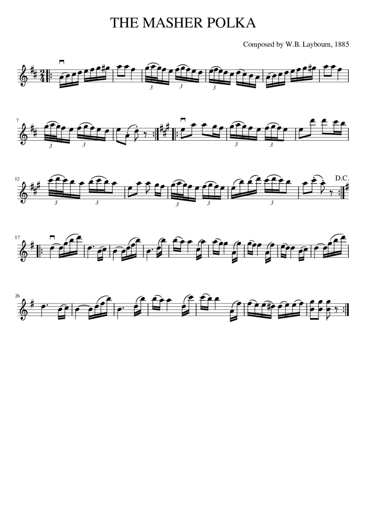 THE MASHER POLKA - Page 1