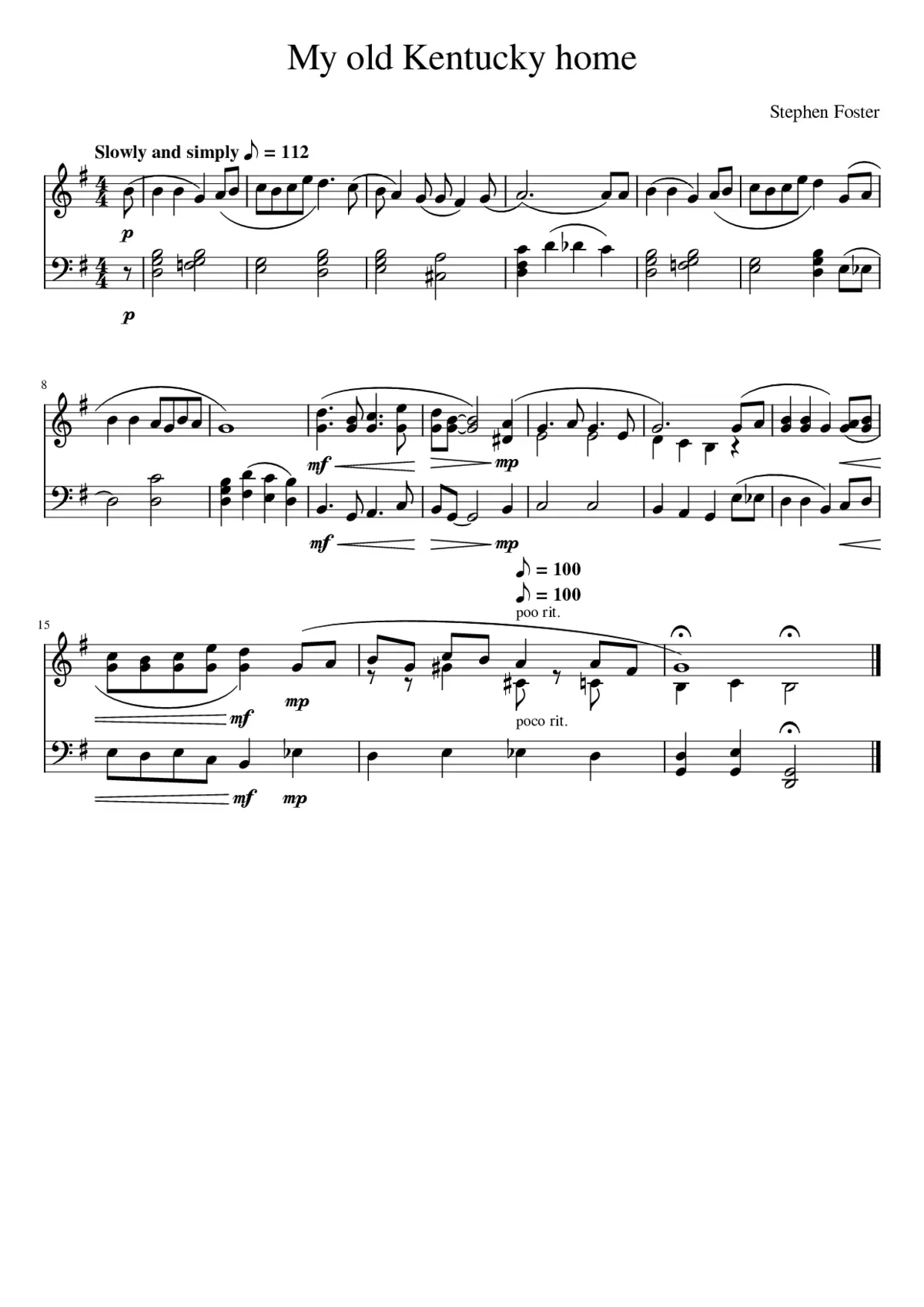 My old Kentucky home - Page 1