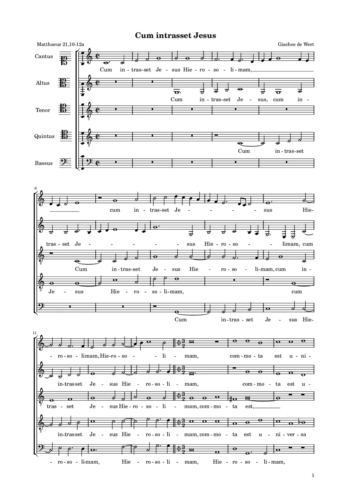 Cum intrasset Jesus - Page 1
