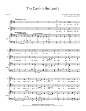 The earth is the Lord's