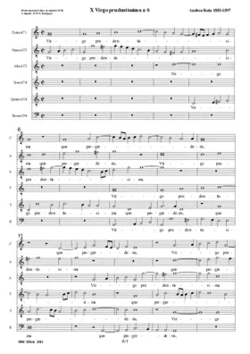 Virgo prudentissima a 6