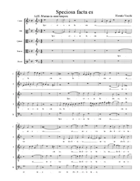 Speciosa facta es a 5