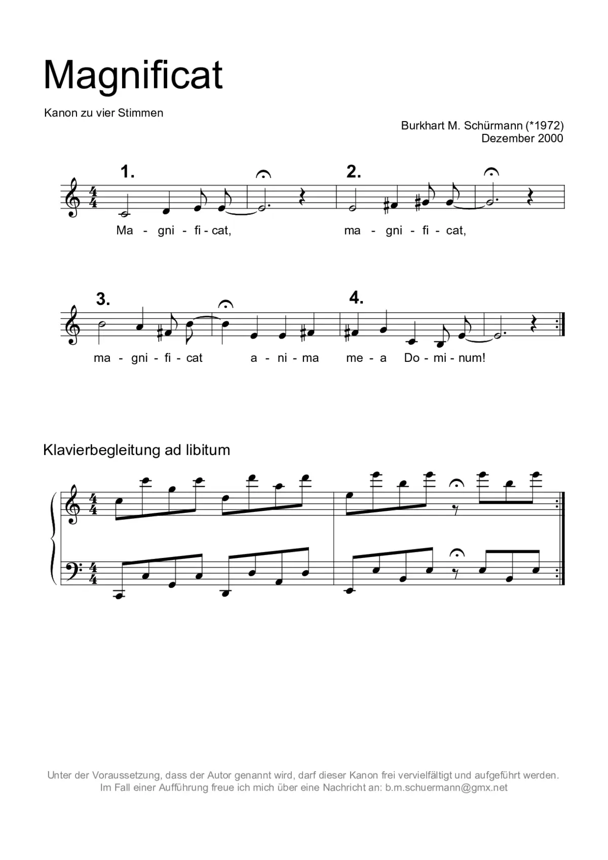 Magnificat - Page 1