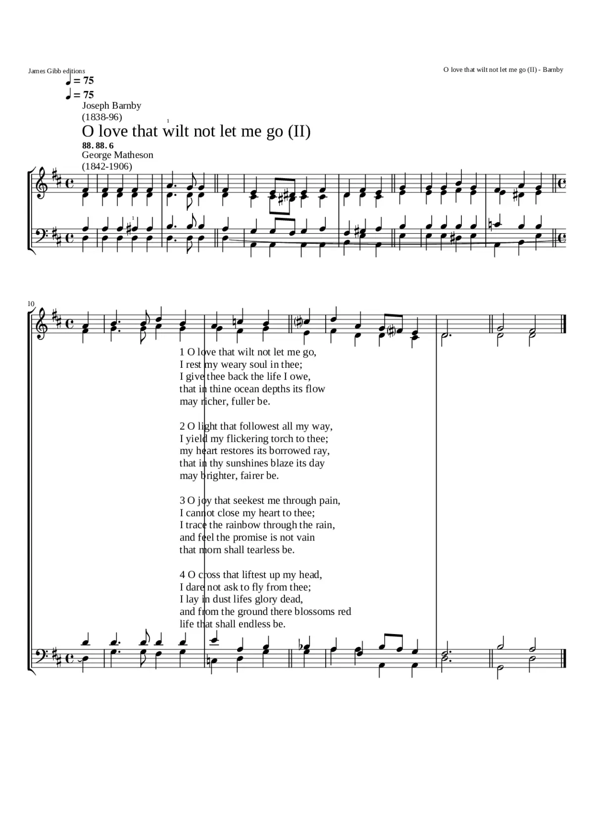 O love that wilt not let me go (II)) - Page 1
