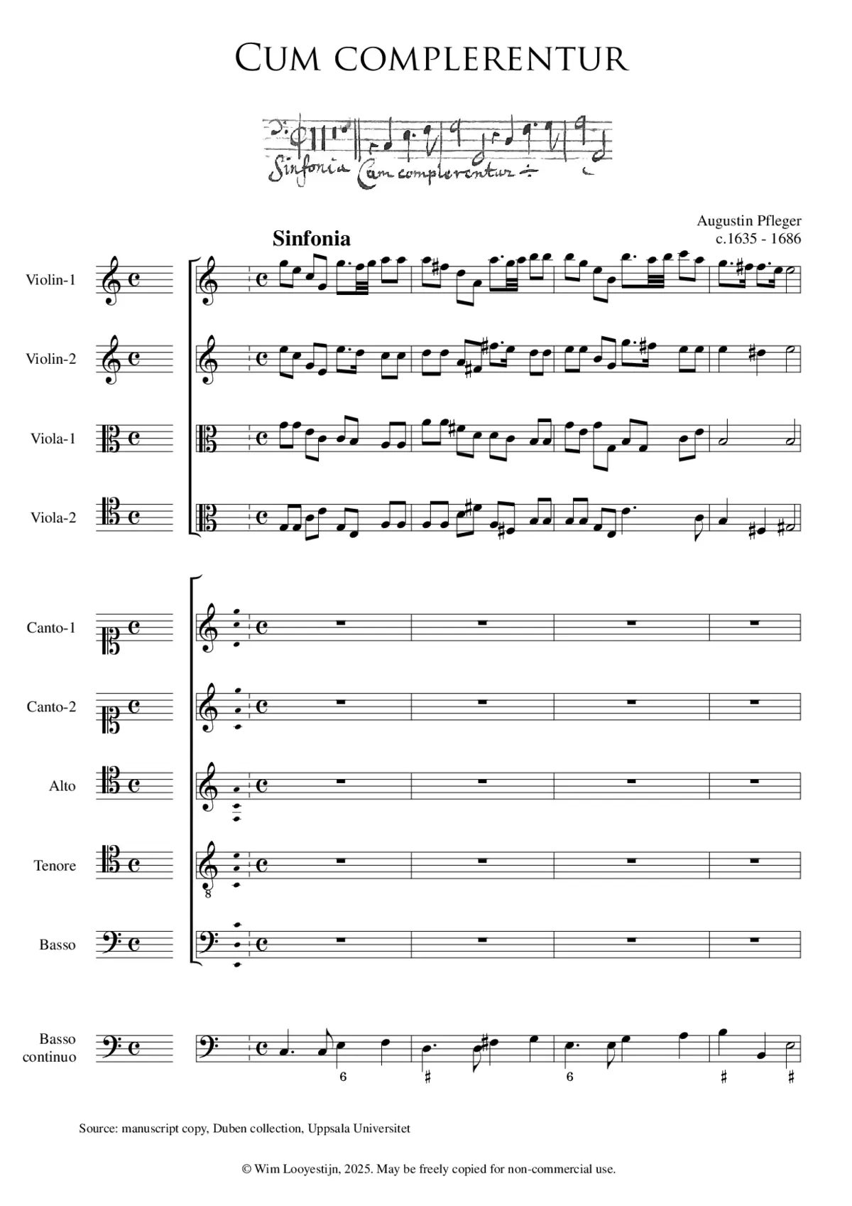 Cum complerentur dies Pentecostes - Page 1