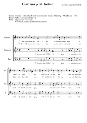 Laszt uns jetzt frölich