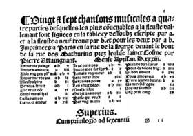 27 Chansons musicales a quatre parties