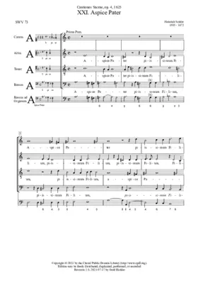 Aspice Pater piissimum Filium, SWV 73