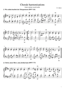 Chorale harmonisations (from multiple works)