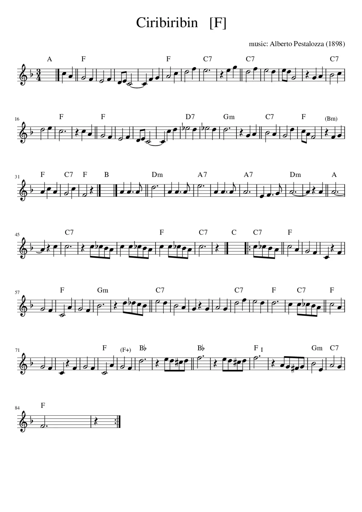 Ciribiribin - Page 1