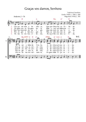 Graças demos à Senhora