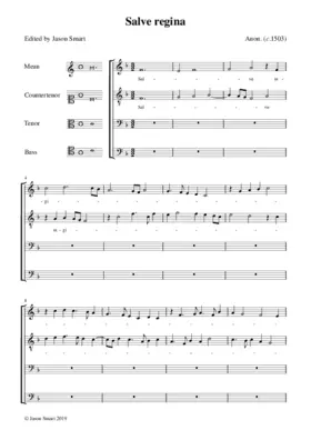 Salve regina (Carver Choirbook)