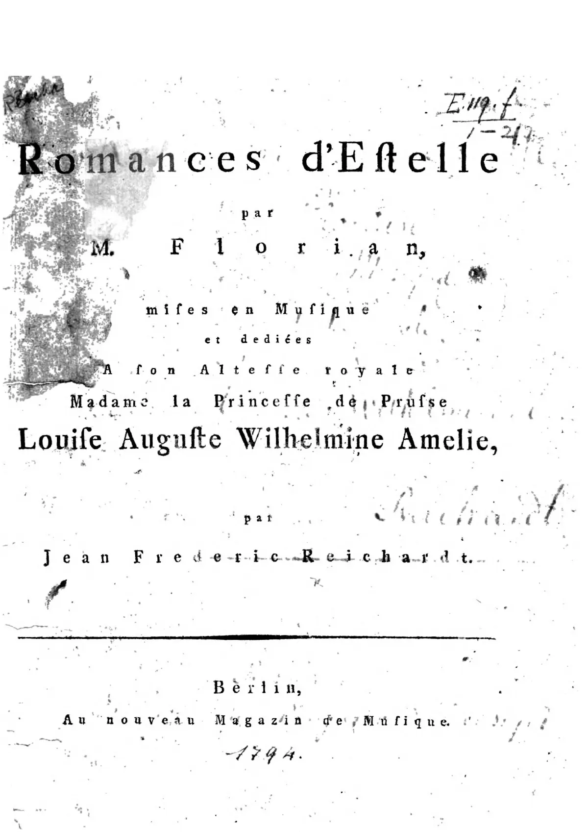 18 Romances d'Estelle - Page 1