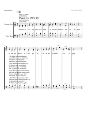 Der Herr ist König herrlich schön SWV 191