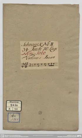Violin Sonata in G major