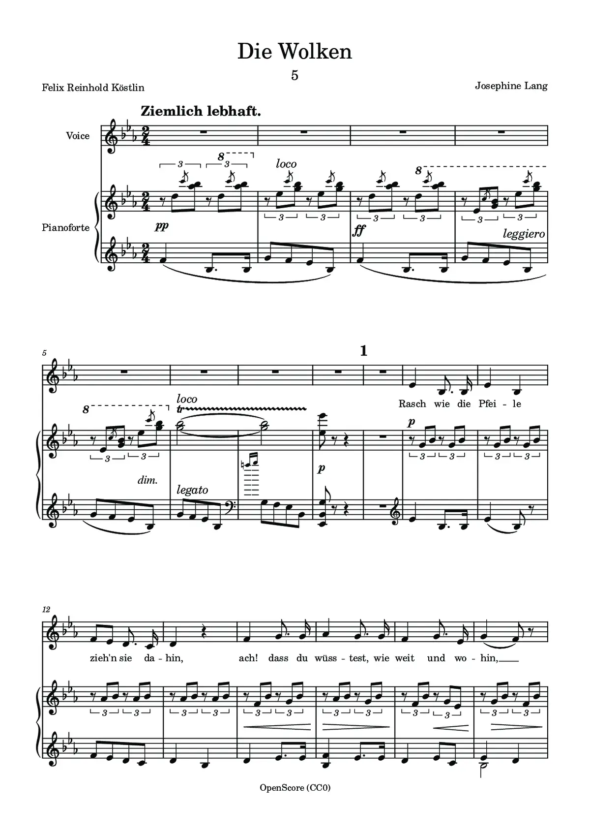 Die Wolken - Page 1