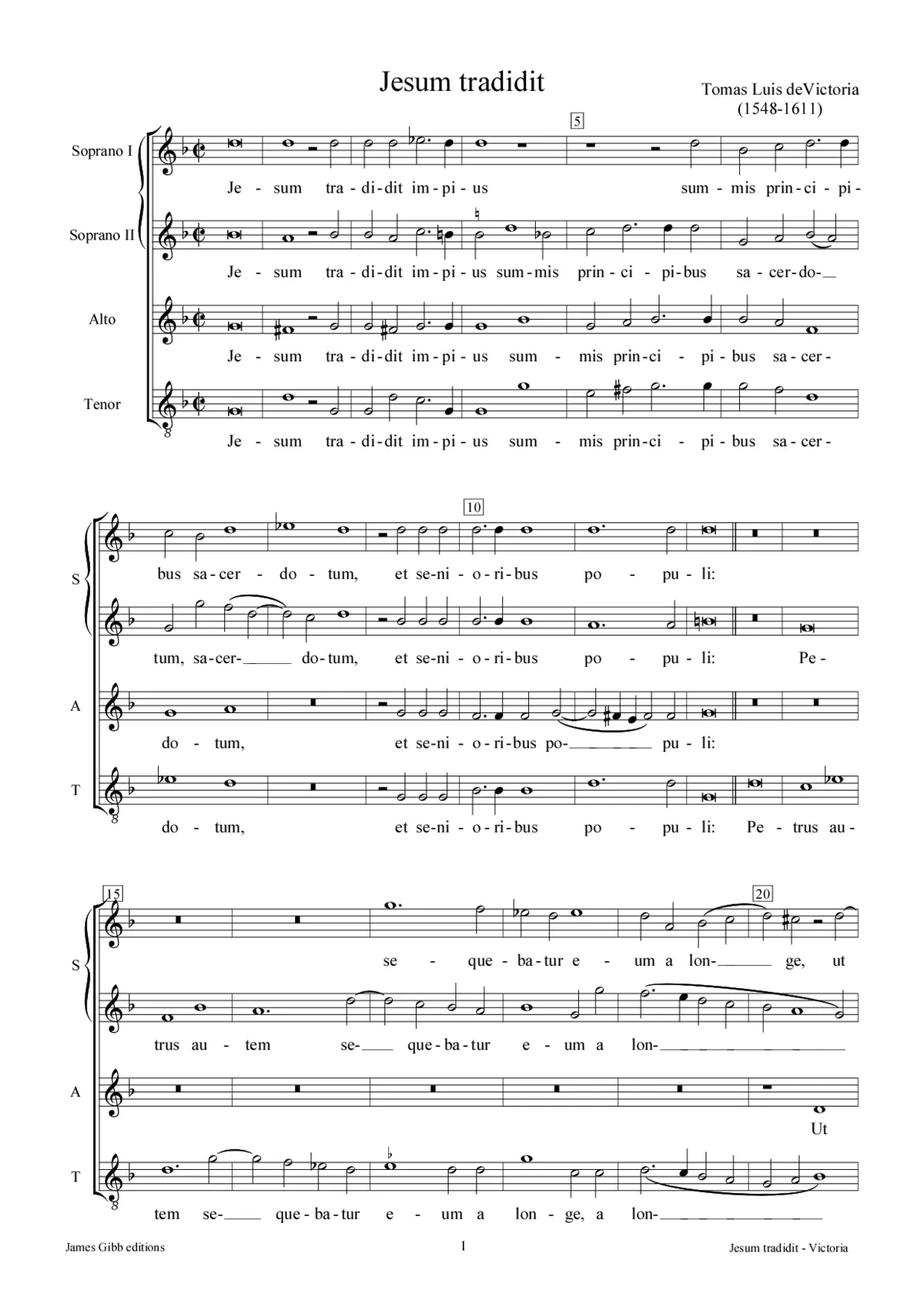 Jesum tradidit impius - Page 1