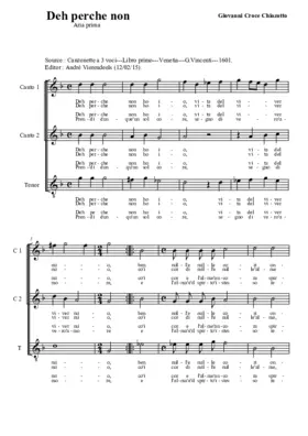 Deh perche non ho io