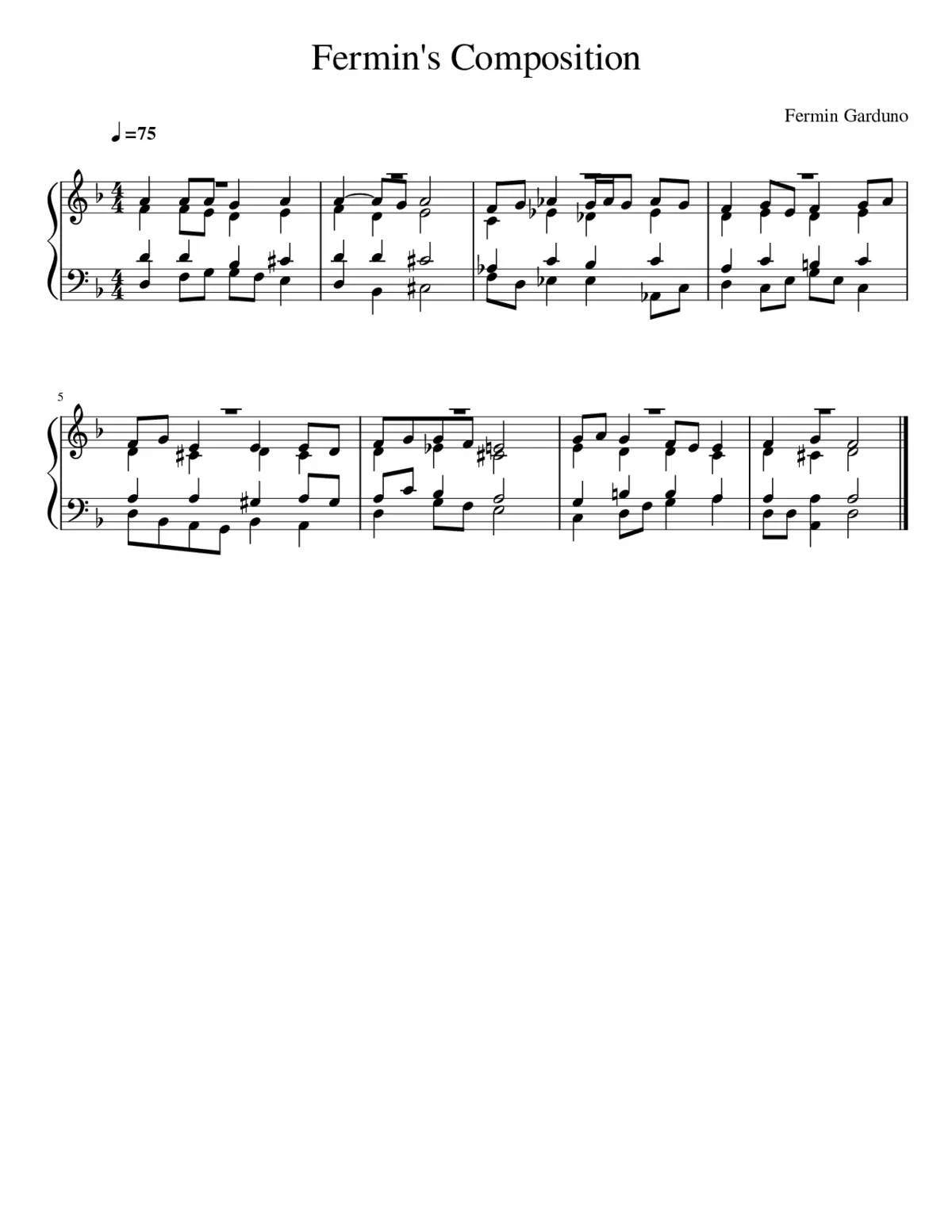 Fermin's Composition - Page 1