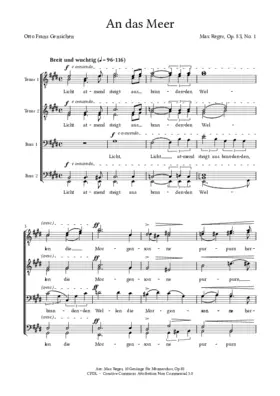 An das Meer, Op. 83, No. 1