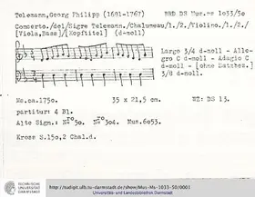 Concerto for 2 Chalumeaux