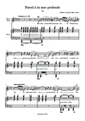 Pareil à la mer profonde