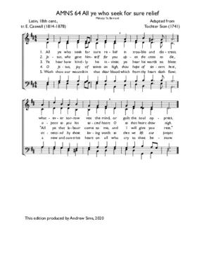 All ye who seek for sure relief