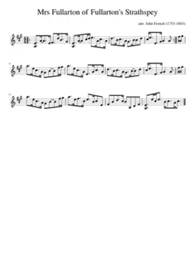 Mrs Fullarton of Fullarton's Strathspey