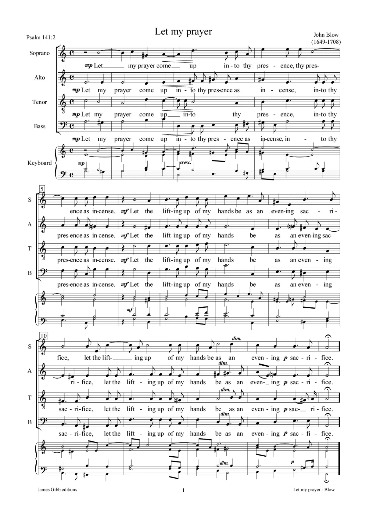 Let my prayer come up - Page 1