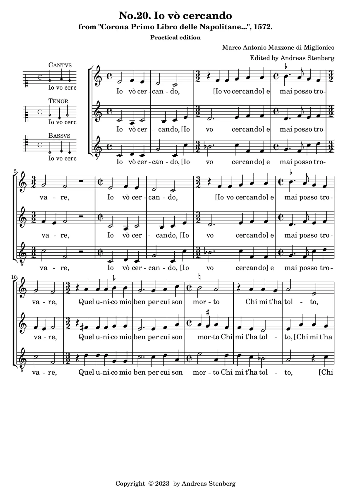 Io vò cercando - Page 1