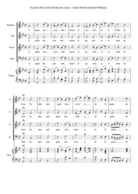 O praise the Lord with hymns of joy