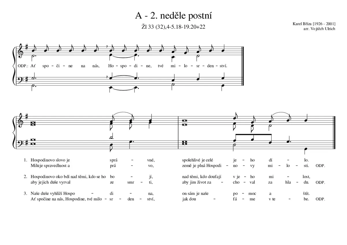 A - 2. neděle postní - Page 1