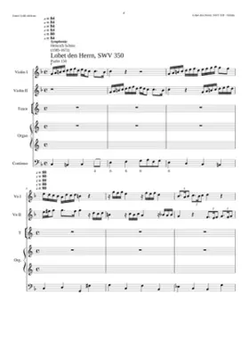 Lobet den Herrn SWV 350
