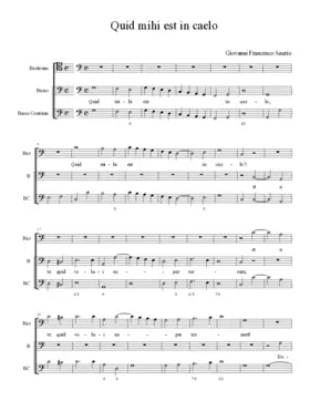 Quid mihi est in caelo