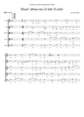 Oscur' abisso mi s'è fatt' il cielo