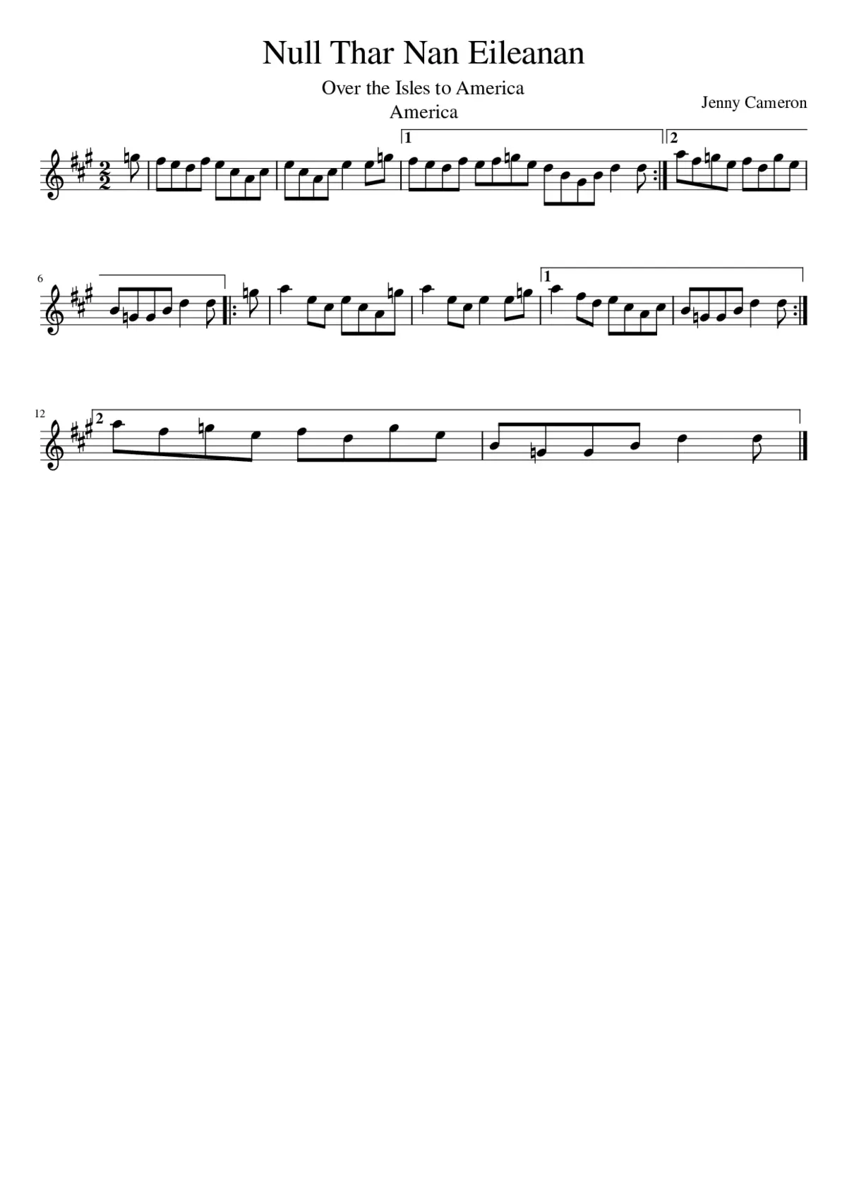 Null Thar Nan Eileanan - Page 1