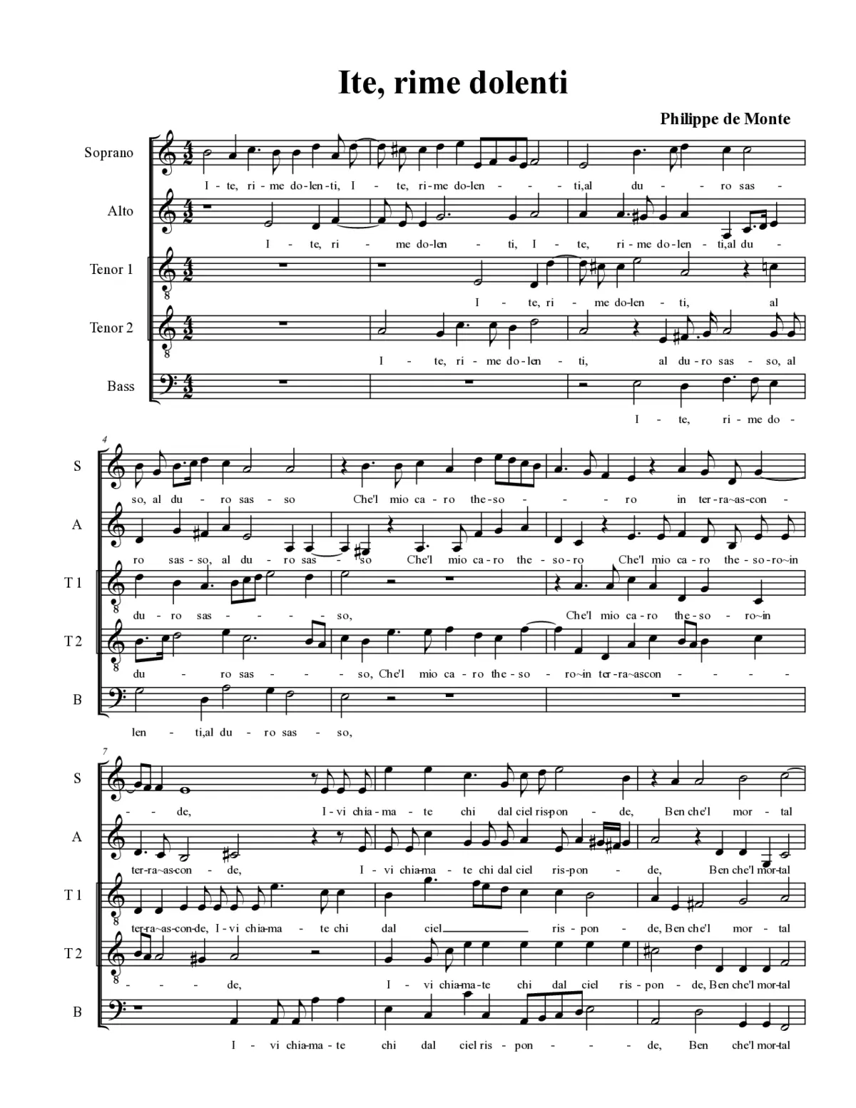 Ite, rime dolenti - Page 1