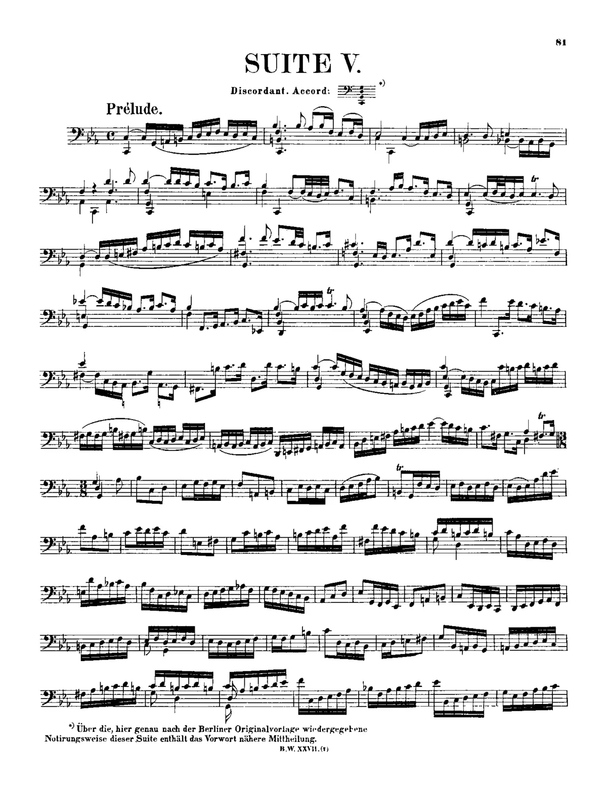 Cello Suite No.5 - Page 1