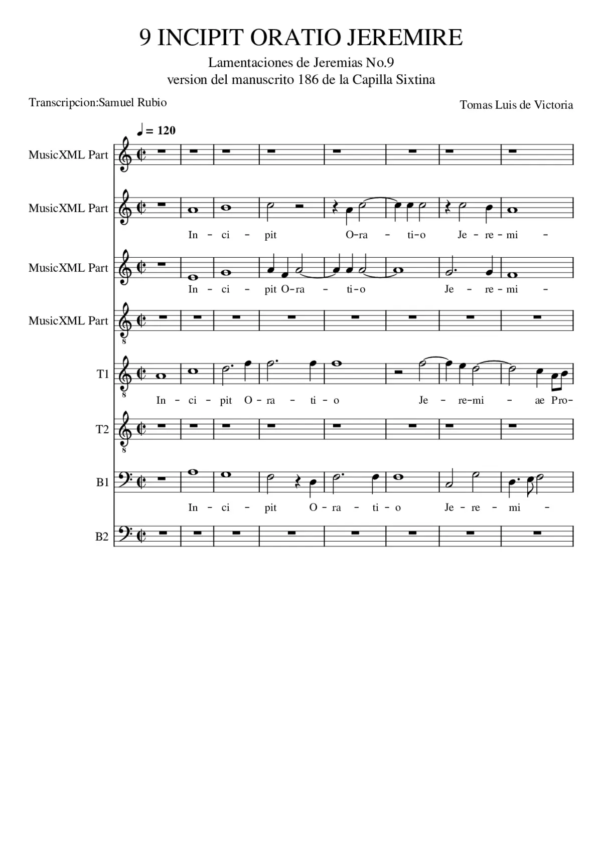 Lamentationes Ieremiae - Page 1