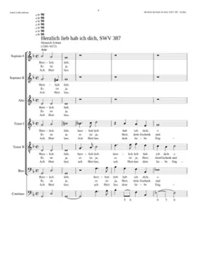Herzlich lieb hab ich dich o Herr SWV 387
