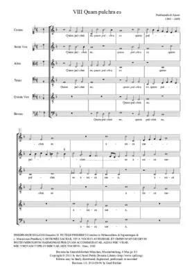 Quam pulchra es (1st setting)
