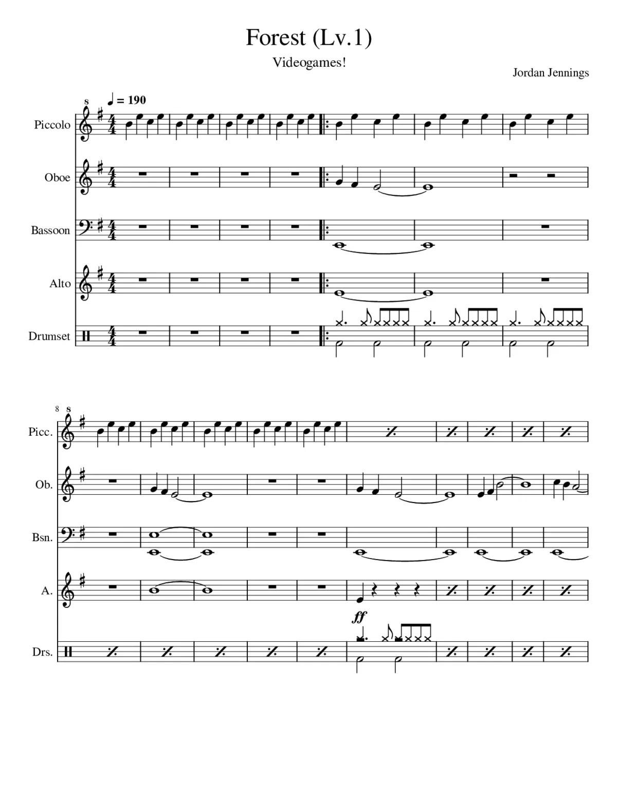 Forest Lv 1 - Page 1