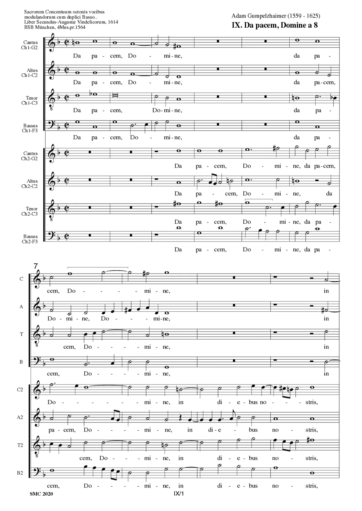Da pacem Domine - Page 1